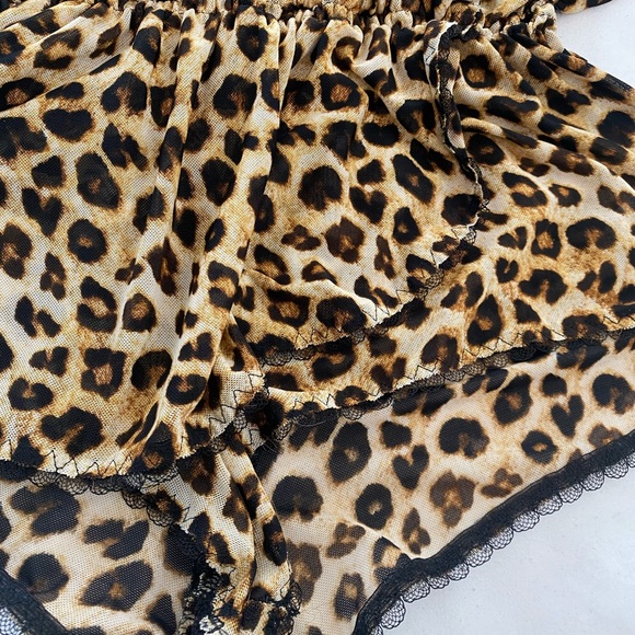 Cheetah Print Lingerie Romberg style by Betsey Johnson, Size Medium - Picture 5 of 5